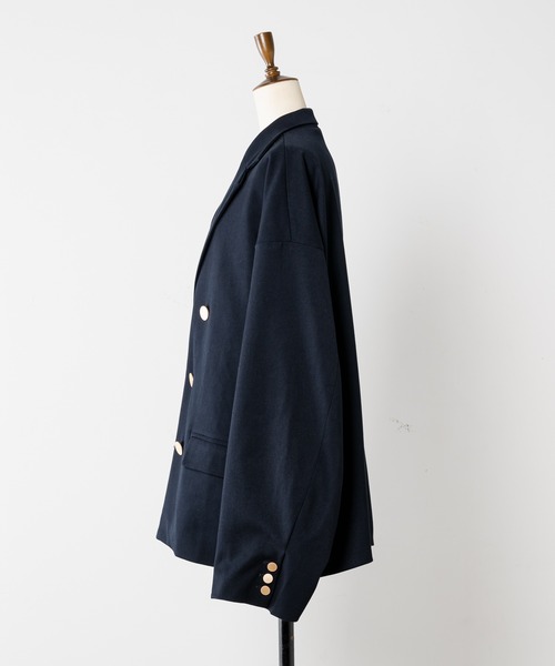 「INTER FACTORY」 テーラードジャケット MEDIUM チャコールグレー メンズ_画像3