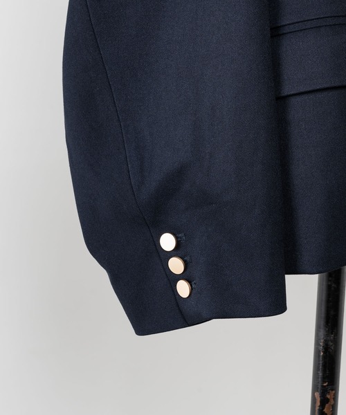 「INTER FACTORY」 テーラードジャケット MEDIUM チャコールグレー メンズ_画像8