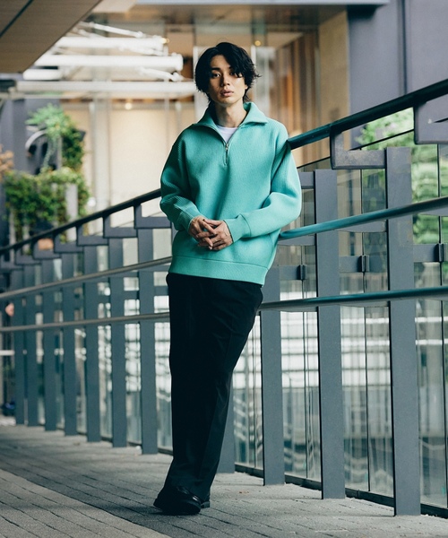 「417 EDIFICE」 長袖ニット MEDIUM アイボリー メンズ_画像4