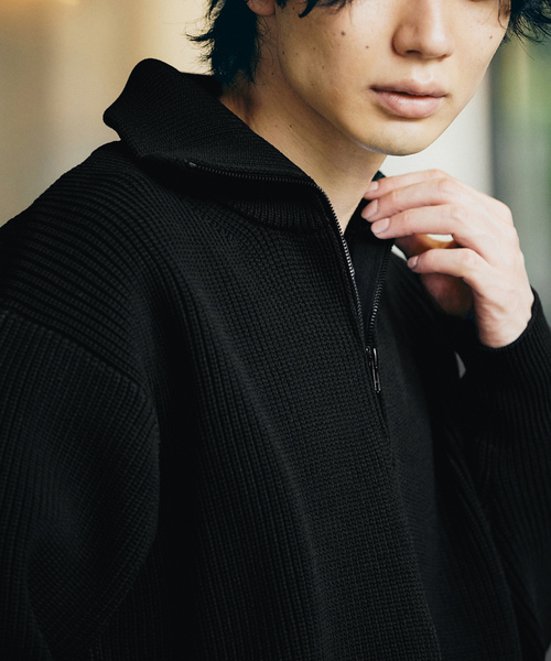 「417 EDIFICE」 長袖ニット MEDIUM アイボリー メンズ_画像5