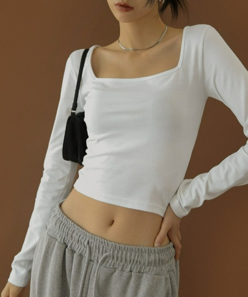 「BLACKUP」 長袖カットソー FREE ブラック レディース_画像2