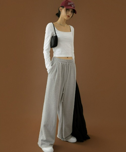 「BLACKUP」 長袖カットソー FREE ブラック レディース_画像6