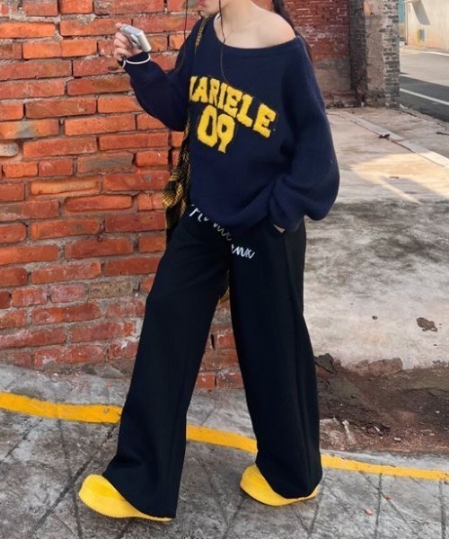 「SHEENA」 長袖ニット M ネイビー レディース_画像2