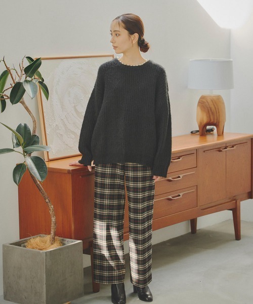 「Droite lautreamont」 長袖ニット M ライトグレー レディース_画像7