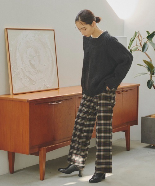「Droite lautreamont」 長袖ニット M ライトグレー レディース_画像8