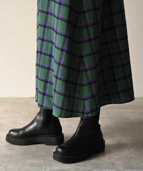 「HERENCIA」 長袖ワンピース MEDIUM グリーン系その他 レディースの画像