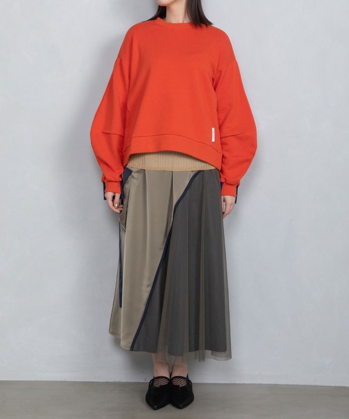 「MARECHAL TERRE」 スウェットカットソー MEDIUM グレー レディース_画像6