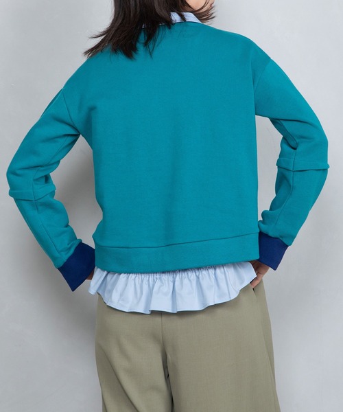 「MARECHAL TERRE」 スウェットカットソー MEDIUM グレー レディース_画像7