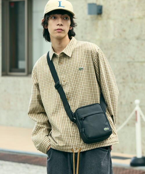 LACOSTE ネイビー ショルダーバッグ LACOSTE（ラコステ） ショルダーバッグ FREE ダークネイビー メンズ