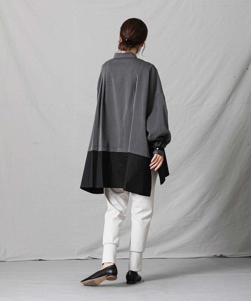 「blanc basque」 長袖シャツ FREE グリーン レディース_画像4