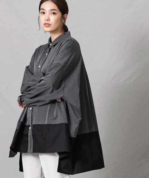「blanc basque」 長袖シャツ FREE グリーン レディース_画像9