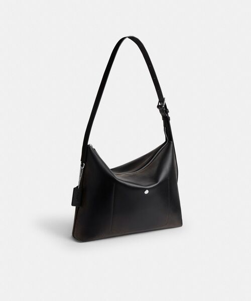 美品 COACH メッセンジャーバッグ 肩掛け レザー 5234 ブラック COACH（コーチ） ショルダーバッグ モット メッセンジャー バッグ 38