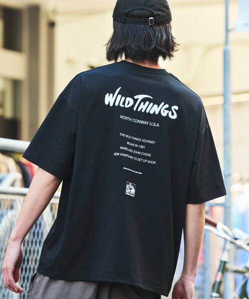 「WILD THINGS」 半袖Tシャツ MEDIUM グレー メンズ_画像4