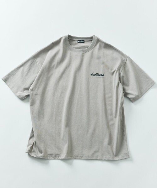 「WILD THINGS」 半袖Tシャツ MEDIUM グレー メンズ_画像6