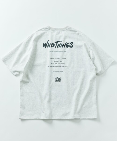 「WILD THINGS」 半袖Tシャツ MEDIUM グレー メンズ_画像7