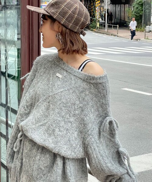 「CIAOPANIC」 長袖ニット ONE SIZE ベージュ レディース_画像6