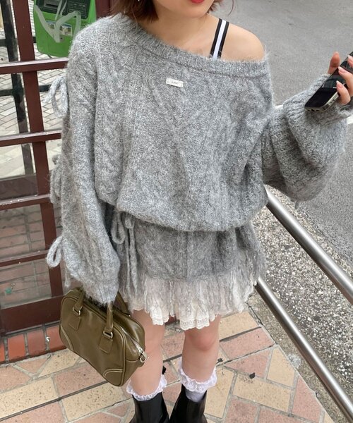 「CIAOPANIC」 長袖ニット ONE SIZE ベージュ レディース_画像9