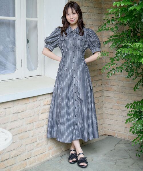 MAJESTIC LEGON（マジェスティックレゴン） シャツワンピース サイド