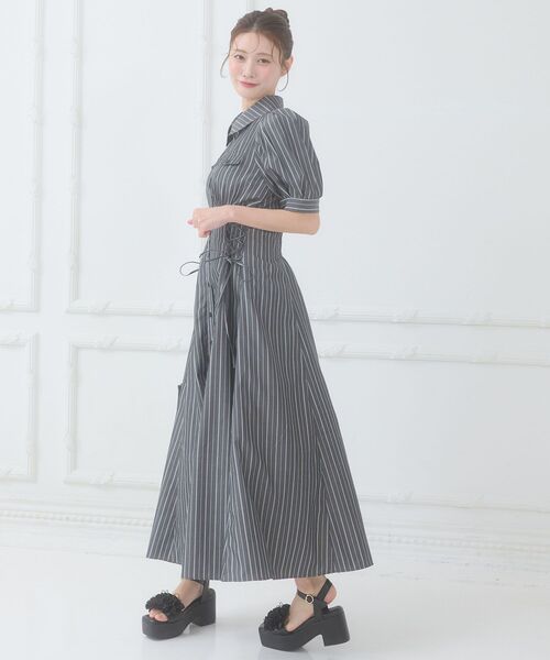 MAJESTIC LEGON（マジェスティックレゴン） シャツワンピース サイド