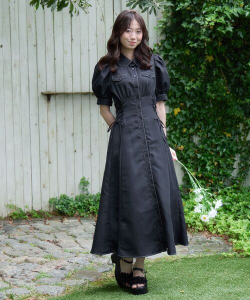 MAJESTIC LEGON（マジェスティックレゴン） シャツワンピース サイド