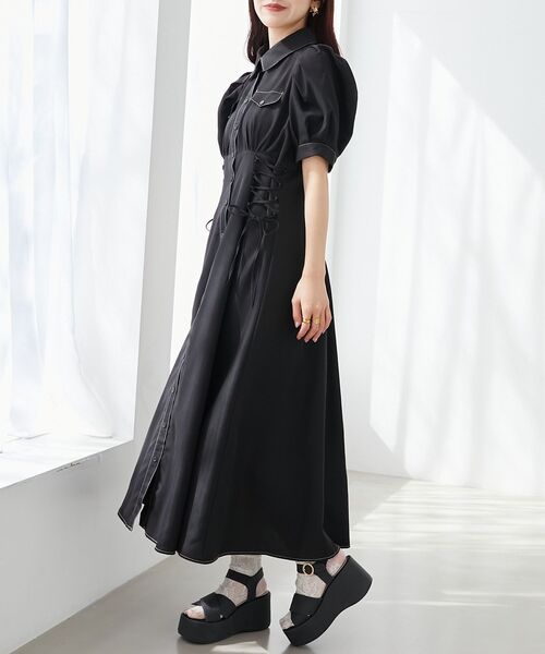 MAJESTIC LEGON（マジェスティックレゴン） シャツワンピース サイド