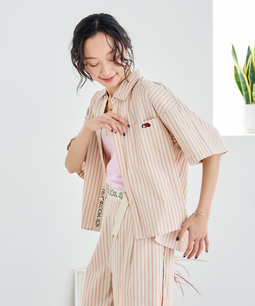 FRUIT OF THE LOOM ✖️FREAK'S STOREセットアップ FREAK'S STORE（フリークスストア） ブラウス シャツ FRUIT OF THE