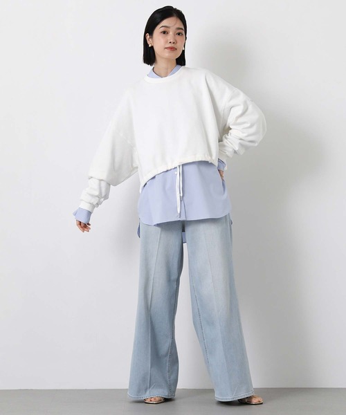 ワイドパンツ ジーンズ デニム デニムパンツ ＷｉｌｄＧｉｎｇｅｒ レディースの画像