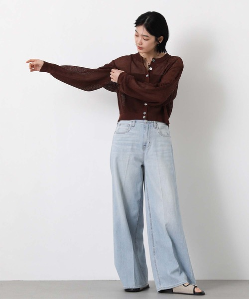 ワイドパンツ ジーンズ デニム デニムパンツ ＷｉｌｄＧｉｎｇｅｒ レディースの画像