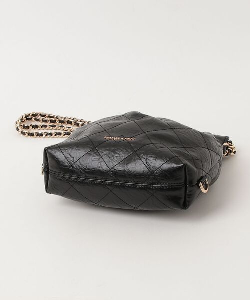 チャールズアンドキース ショルダーバッグ ハンドバッグ 2way 合皮 ブラック Charles and Keith - 美品 チャールズ＆キース 2way レザー ショルダー