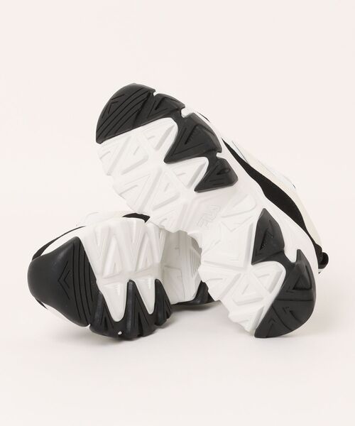 「FILA」 ローカットスニーカー 23.5cm ホワイト×ブラック レディース_画像3