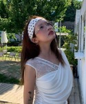 ヘアバンド 「春夏新作」ドット柄ヘアバンドの詳細画像1
