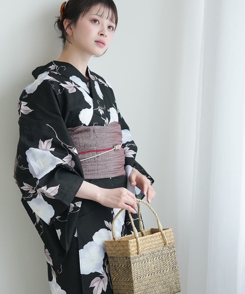 utatane 浴衣 浴衣3点セット 宵涼みの朝顔 レディース : ZOZOTOWN