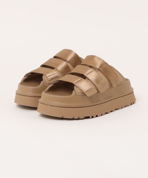 「UGG」 フラットサンダル 6 ブラウン レディース_画像4