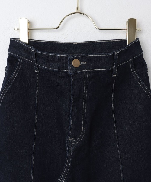 「evernavy」 デニムパンツ M インディゴブルー レディース_画像3