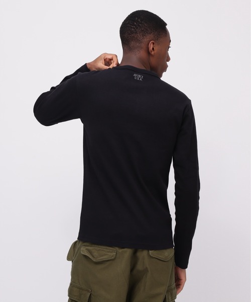 AVIREX（アヴィレックス） 長袖Tシャツ X-LARGE ブラック メンズ 