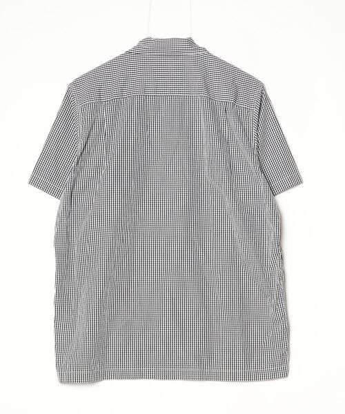 【美品】ワコマリア ストライプ 半袖 シャツ サイズ M WACKO MARIA（ワコマリア） ストライプ柄半袖シャツ M ブラック メンズ