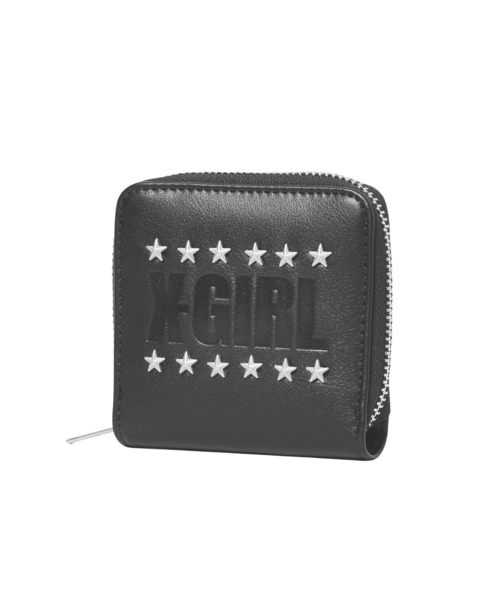 X-girl（エックスガール） ミニ 二つ折り 二つ折り財布 財布 LOGO AND