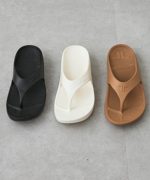 「TELIC」 フラットサンダル S ブラック レディース_画像4