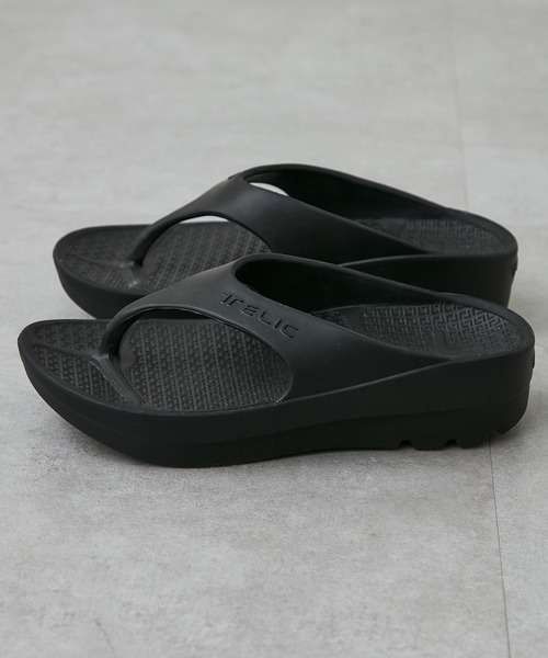 「TELIC」 フラットサンダル S ブラック レディース_画像6