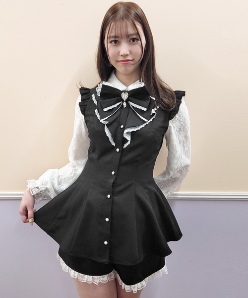 「Secret Honey」 セットアップ MEDIUM ブラック レディース_画像5