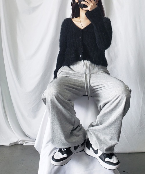 「me+em select」 カーゴパンツ LARGE グレー レディース_画像8