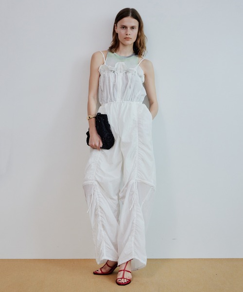 オールインワン 「2026Summer PRE-ORDER」Frill Bust 2WAY Romper/フリルバスト2WAYロンパース レディースの画像