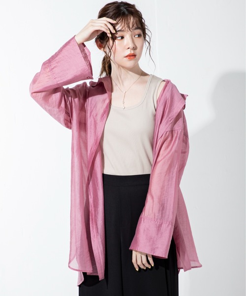 「MILLION CARATS」 「STYLE4」長袖シャツ FREE ベージュ レディース_画像4