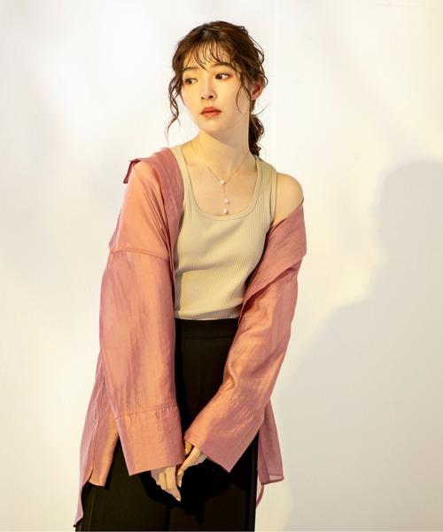 「MILLION CARATS」 「STYLE4」長袖シャツ FREE ベージュ レディース_画像6