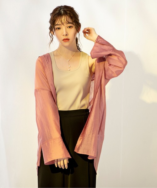 「MILLION CARATS」 「STYLE4」長袖シャツ FREE ベージュ レディース_画像7