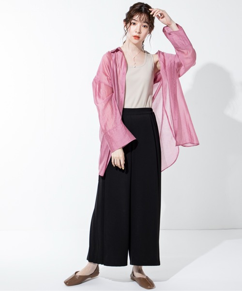 「MILLION CARATS」 「STYLE4」長袖シャツ FREE ベージュ レディース_画像9