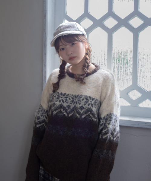 「kaorinomori」 キャップ FREE ブラウン レディース_画像4