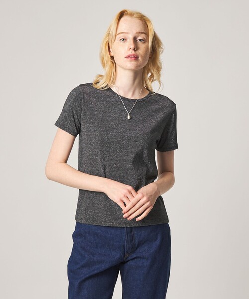 STEVEN ALAN（スティーブンアラン） tシャツ 半袖 「Steven Alan」ラメ