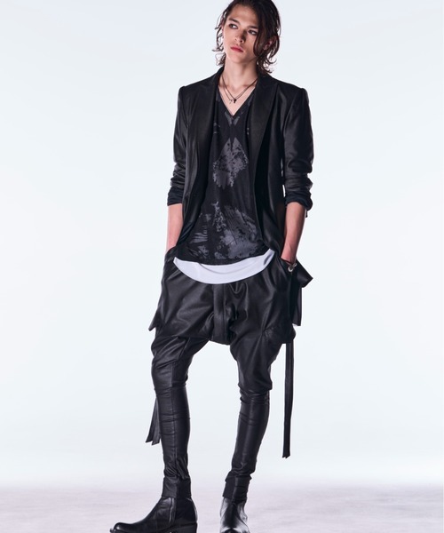 パンツ kiryuyrik/キリュウキリュウ/Emboss Silley Jersey Saruel Bondage Pants メンズの画像