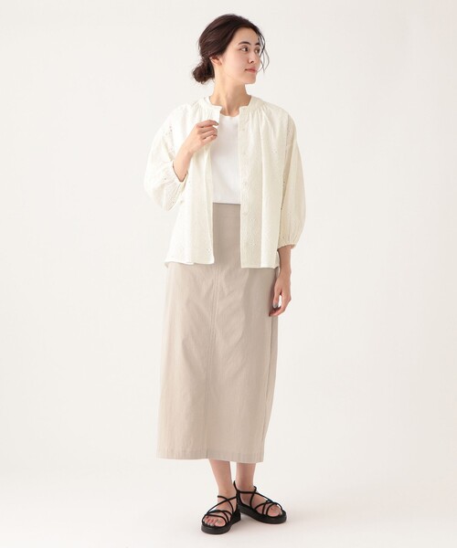 「Afternoon Tea」 7分袖ブラウス MEDIUM オフホワイト レディース_画像2